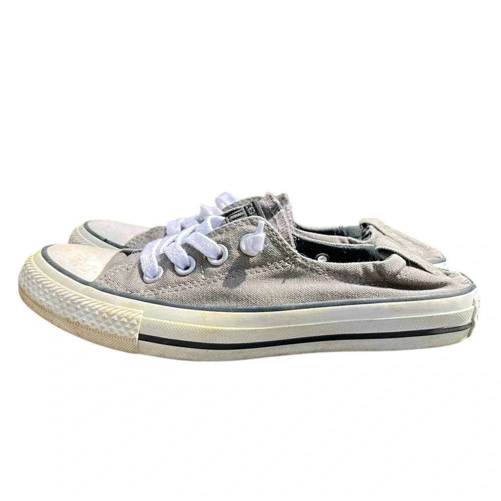 Converse Women's Chuck Taylor All Star Shoreline Slip On, Gray Low-Top Sneakers - Picture 9 of 9